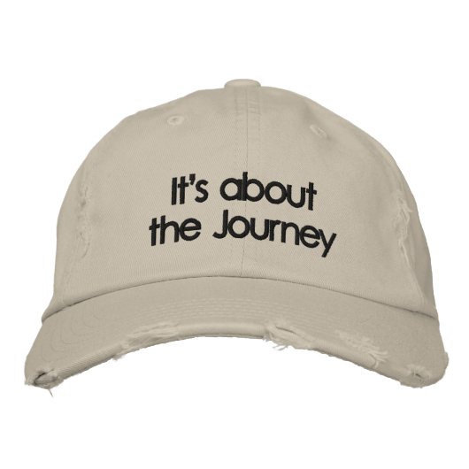 Het gaat over de reis geborduurde pet (Voorkant)