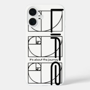 Het gaat over de reis heilige geometrie iPhone 16 hoesje