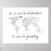 Het gaat over de reis, niet over de bestemming. poster (Voorkant)