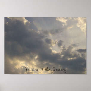 Het gaat over de reis poster