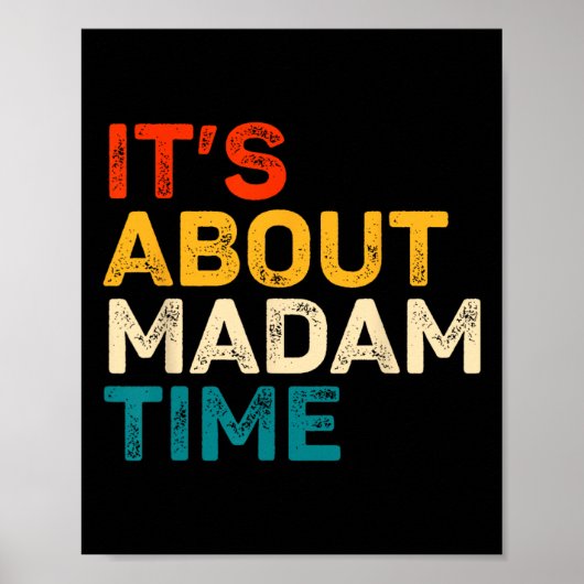 Het gaat over de verkiezing van Madam Time Kamala Poster (Voorkant)