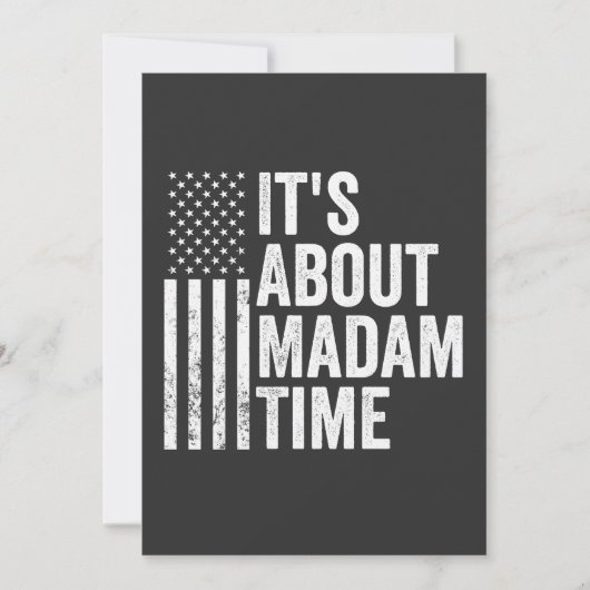 Het gaat over de verkiezing van Mrs Time Harris De Save The Date (Voorkant)