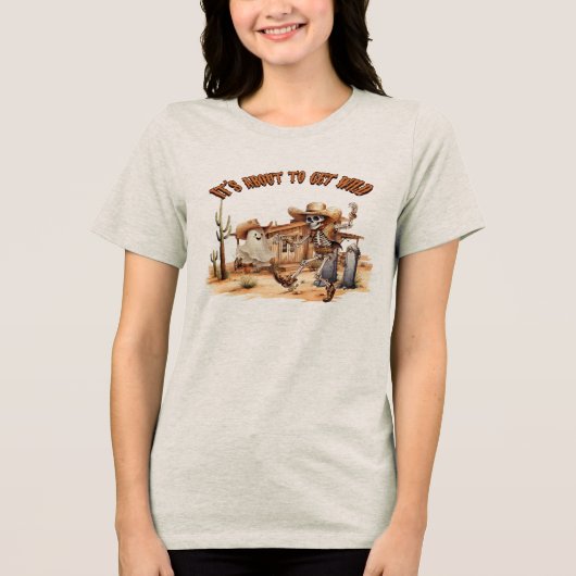 Het gaat over Get Wild Tri-Blend Shirt (Voorkant)