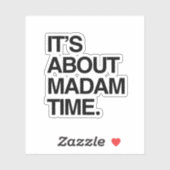 Het gaat over Madam Time Sticker (Vel)