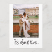 Het gaat over Time Elopement Foto Aankondiging (Voorkant)