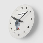 Het gaat over Time Wall Clock Ronde Klok (Hoek)