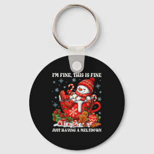 Het gaat prima Dit is prima Gewoon een kerst met e Sleutelhanger