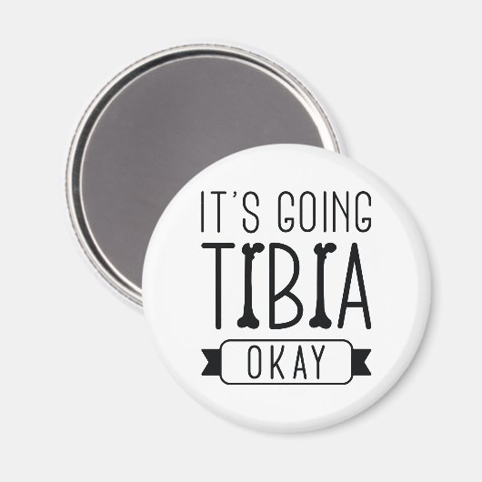 Het gaat Tibia goed. Magneet (Voorkant / Achterkant)