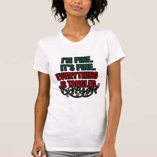 Het gaat wel, het gaat wel. Alles zit in de knoop T-shirt
