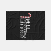 Het gaat zichzelf niet likken - kerst stout fleece deken (Voorkant (Horizontaal))