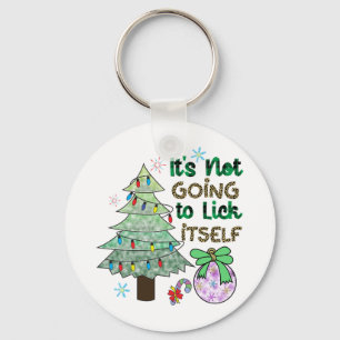 Het gaat zichzelf niet lukken bij de kerstcadeau. sleutelhanger