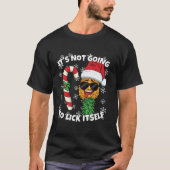 Het gaat zichzelf niet oplikken met de kerstswinge t-shirt (Voorkant)