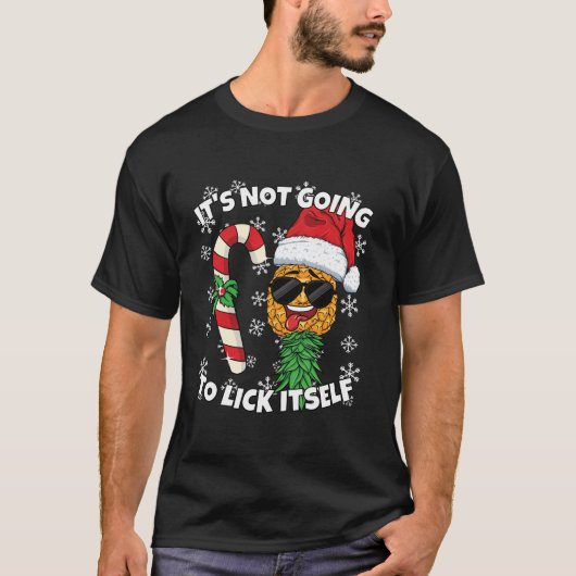 Het gaat zichzelf niet oplikken met de kerstswinge t-shirt (Voorkant)