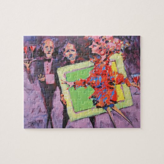 Het galerijspel Schilderij / Kunstenaar Larry Ler Legpuzzel (Horizontaal)