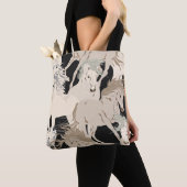 Het galoping paard naadloos patroon. Vierkant b Tote Bag (Dichtbij)