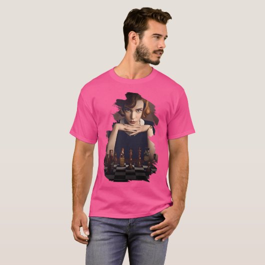 Het Gambiet van de Koningin T-shirt (Voorkant volledig)