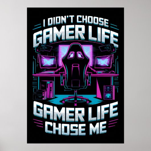 Het gameleven heeft mij gekozen poster (Voorkant)