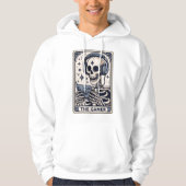 Het Gamer Skelet Tarotkaart Shirt (Voorkant)