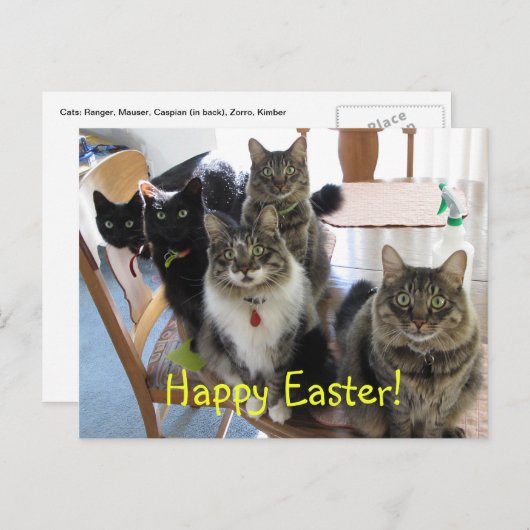 Het Gang Happy Easter Briefkaart (Voorkant / Achterkant)