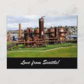 Het gas werkt het Briefkaart van Seattle van het (Voorkant)