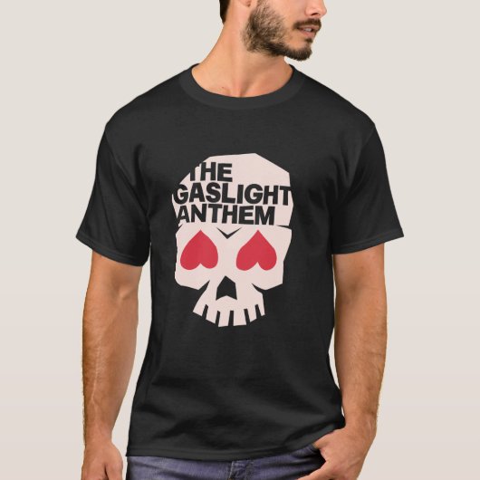 Het Gaslight Anthem - Heart Skull T-shirt (Voorkant)