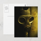 Het gasmasker briefkaart (Voorkant / Achterkant)