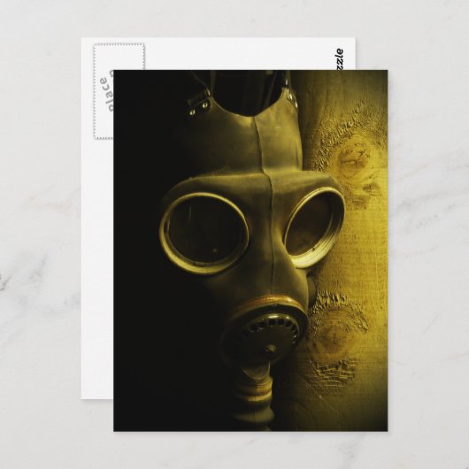 Het gasmasker briefkaart (Voorkant / Achterkant)