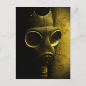 Het gasmasker briefkaart (Voorkant)