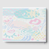 Het Gastboek voor weduwschappen in Roze Gastenboek (Achterkant)