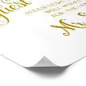 Het gastboek wenst een huwelijksgebarentaal met ee poster (Hoek)