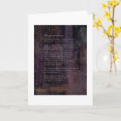 Het gasthuis van Rumi, poëzie Abstracte Wall Art Kaart (Gele Bloem)