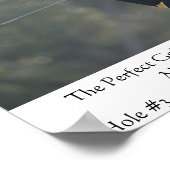 Het gat-in-één draai uw Foto aan het Certificaat v Poster (Hoek)