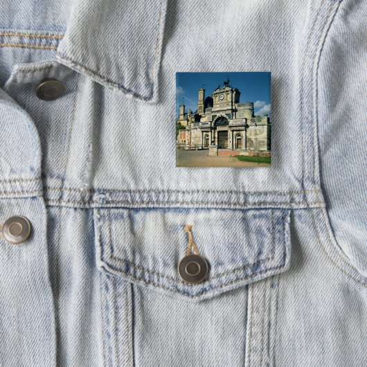 Het gatehouse vierkante button 5,1 cm (In situ)