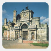 Het gatehouse vierkante sticker (Voorkant)