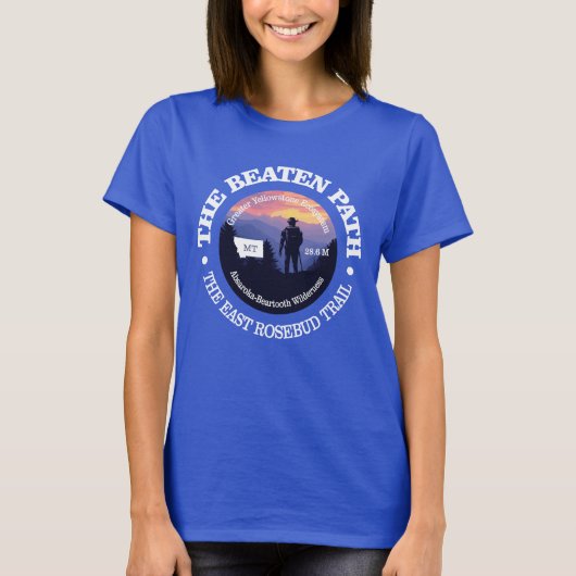 Het gebaande pad (rd2) t-shirt (Voorkant)