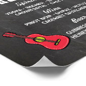 Het gebaar van de balie Fiesta-partij voor het tek Poster (Hoek)