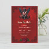 Het gebarsten hart: een gotische epos. save the date (Staand voorkant)