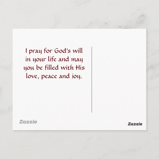 Het gebed des Heren Matteüs 6:10 Uw Koninkrijk kom Briefkaart (Achterkant)