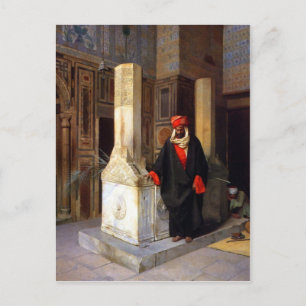 Het gebed in het Tomb-briefkaart Briefkaart