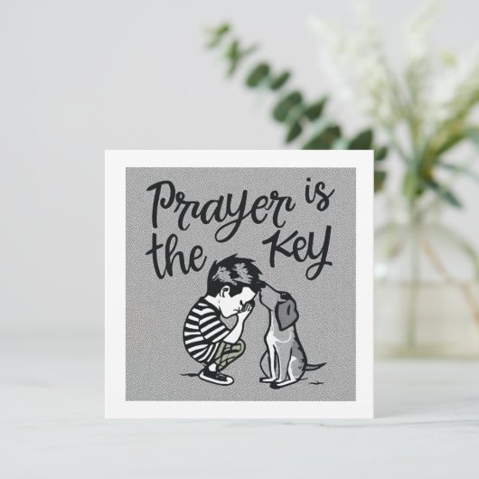 Het gebed is de sleutel (Staand voorkant)