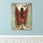 Het gebed - omwikkeld canvas afdruk (Insitu (Houten vloer))