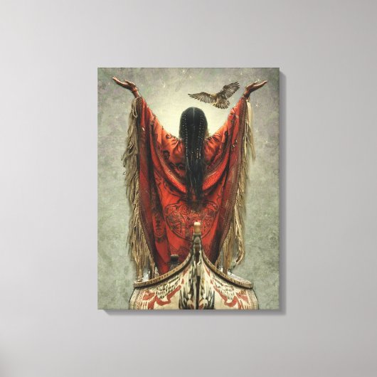 Het gebed - omwikkeld canvas afdruk (Voorkant)