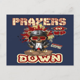 Het gebed stijgt Christelijk Briefkaart