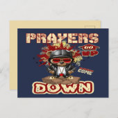 Het gebed stijgt Christelijk Briefkaart (Voorkant / Achterkant)