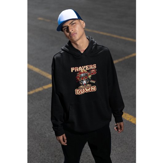 Het gebed stijgt Christelijk Hoodie