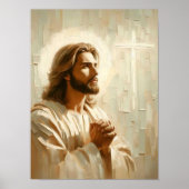 Het gebed van Christus, Christelijke Schilderij, P Poster (Voorkant)
