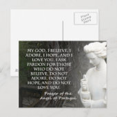 Het gebed van de Engel van Portugal. Briefkaart (Voorkant / Achterkant)