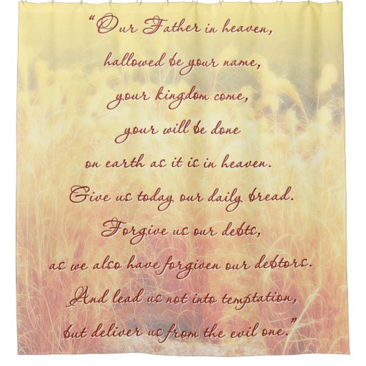 Het gebed van de Heer Douchegordijn (Voorkant)