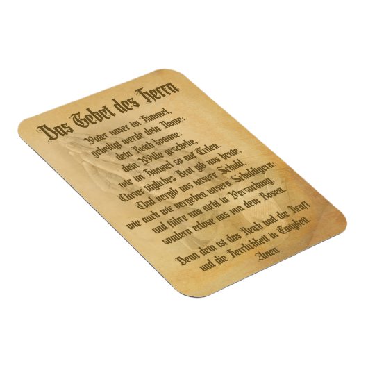 Het Gebed van de Heer (Duits) Magneet (Rechterzijde)