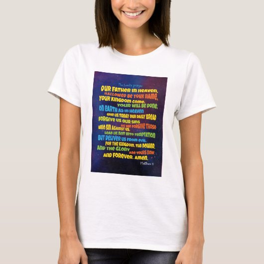 Het gebed van de Heer - een vader T-shirt (Voorkant)